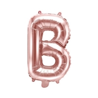 Bal�nek f�liov� p�smeno B Rose Gold 35 cm