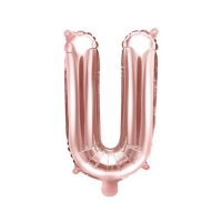 Bal�nek f�liov� p�smeno U Rose Gold 35 cm