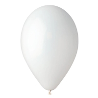 Bal�nek latexov� pastelov� b�l� 30 cm 1 ks