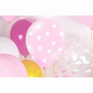 BAL�NEK pastelov� punt�k baby pink