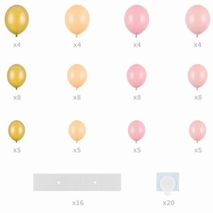 Girlanda bal�nkov� Srdce, s r�mem, r��ov�, 160 cm