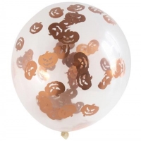 Bal�nky latexov� transparentn� s konfetami D�n� 30 cm 4 ks