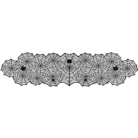 B�houn na st�l �ern� pavu�ina 45x185 cm