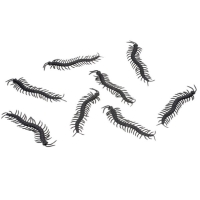 Dekorace Stono�ky plastov� �ern� 14 x 3,5 cm 8 ks