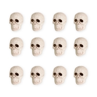 Dekorace halloweensk� lebky 12 ks