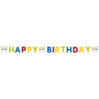 Girlanda "HB" Happy Birthday Streamers