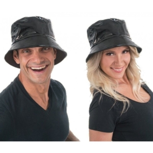 Klobouk �ern� vinylov� bucket