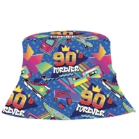 Klobouk modro-barevn� 90. l�ta