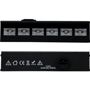 6 LED UV �ern� sv�tlo do interi�ru 6x 3W