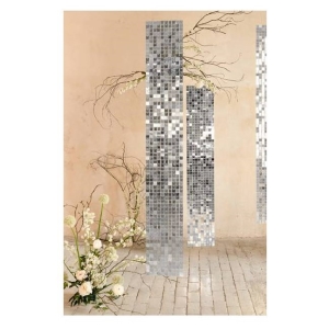 Panel dekora�n�, st��brn� barva, 30x30 cm