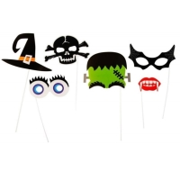 Rekvizity do fotokoutku Halloween 6 ks