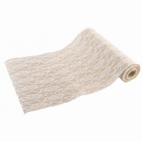 �erpa stolov� Juta a krajka - 29 cm x 3 m