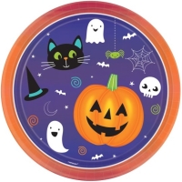 Tal��e pap�rov� Hallo-ween Friends 23 cm 8 ks