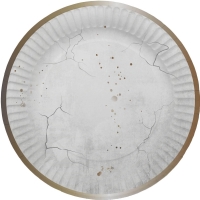 Tal��ky pap�rov� Halloween kr�movo - zlat� 23 cm 8 ks