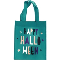 Ta�ka na sladkosti Happy Halloween tyrkysov� 21 x 23 cm 1 ks
