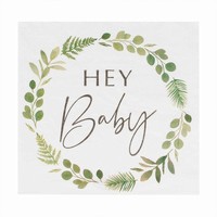 UBROUSKY pap�rov� Botanical Hey Baby 18x17cm 16ks