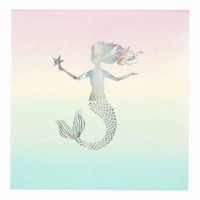 UBROUSKY pap�rov� Mermaid Iridescent 33x33cm 16ks