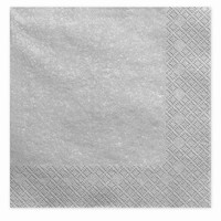 UBROUSKY pap�rov� metalicky st��brn� 40x40cm 20ks