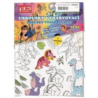 Ubrousky Vybarvovac� Dino 37x30 cm 12 ks