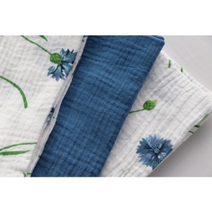Ubrousky bavln�n� ocelov� modr� 40x40cm 4ks