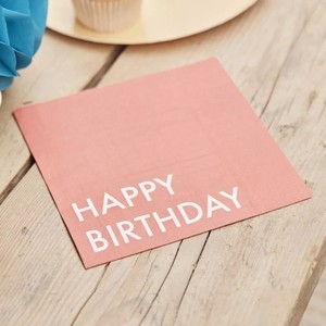 Ubrousky pap�rov� "Happy birthday"  16ks