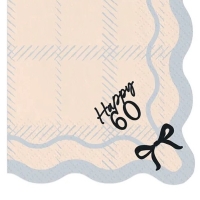 Ubrousky pap�rov� Happy 60 33x33 cm 12 ks