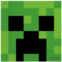 Ubrousky pap�rov� Minecraft 33 x 33 cm 20 ks