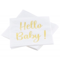 Ubrousky pap�rov� "Hello Baby!" 33 x 33 cm 20 ks