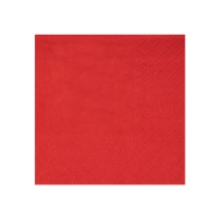 Ubrousky pap�rov� �erven� 21 x 20 cm 25 ks
