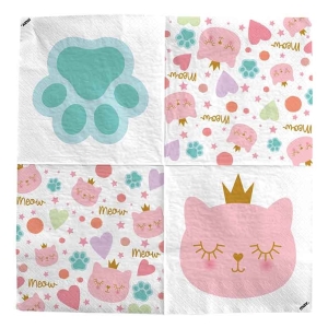Ubrousky pap�rov� Ko�i�� princezna 33 x 33 cm 20 ks