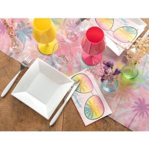 Ubrousky pap�rov� Palmy multicolor 40 x 33 cm 20 ks