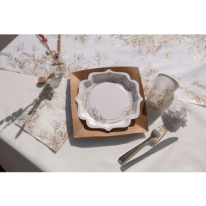 Tal��e pap�rov� Listy p��rodn� 21 x 21 cm 10 ks