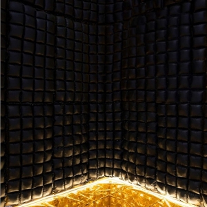 Pozad� f�liov� bal�nov�, �ern� 55x110 cm