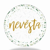 PLACKA  Nev�sta Nature  se zlat�m n�pisem pr�m�r 5,5cm