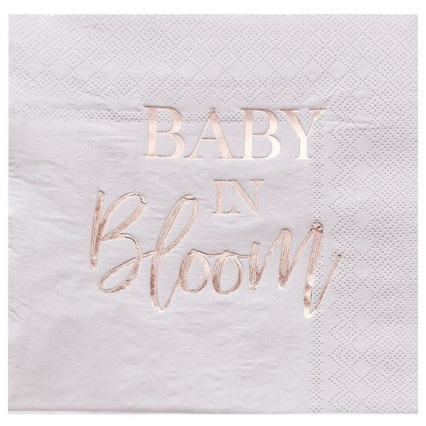 UBROUSKY pap�rov� Baby in Bloom 32x32cm 16ks