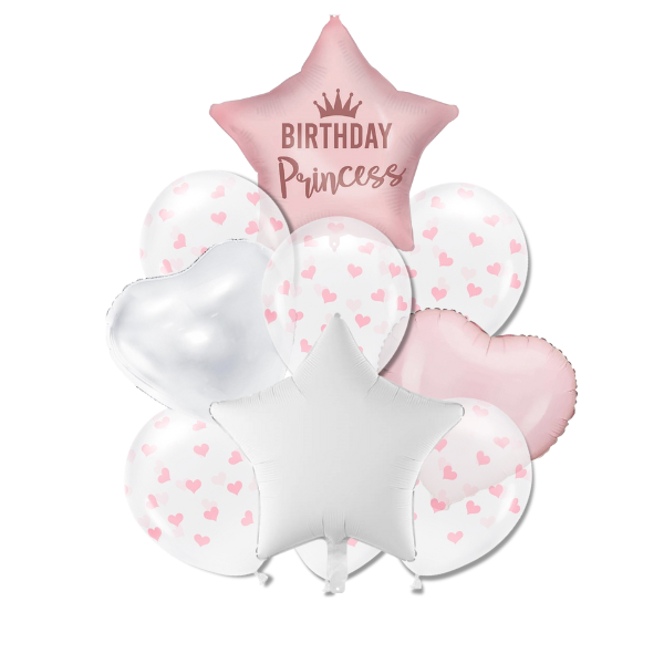 Bal�nkov� buket - Birthday Princess 10 ks