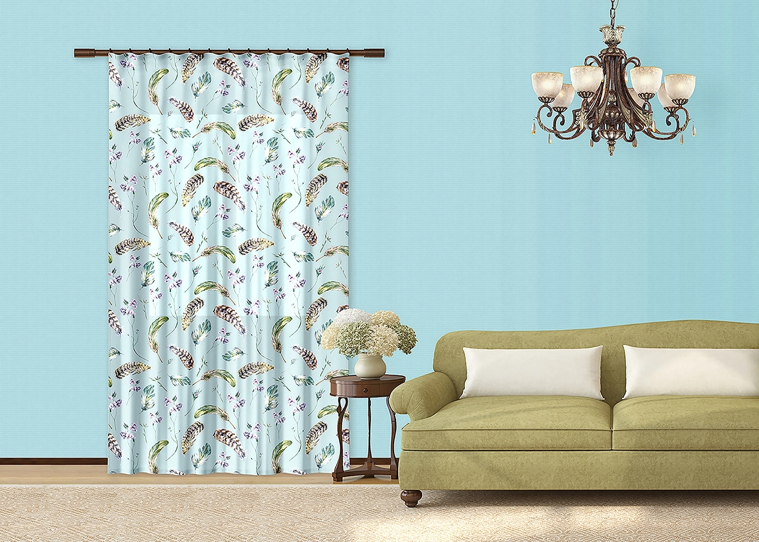 Dekorativn� z�v�s Pta�� p�rka | 140 x 245 cm | FCPL 6552