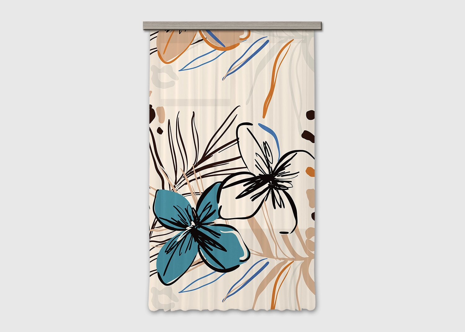 Dekorativn� z�v�s Kv�tinov� Malba | 140 x 245 cm | FCSL 7601