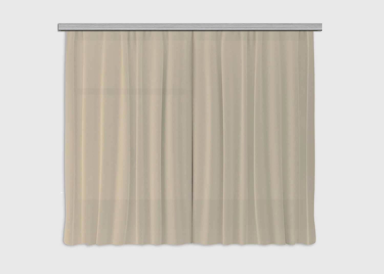 Dekorativn� z�v�s Tmav� b�ov� z�clony AG Design | 180 x 160 cm | FCSXL 4819