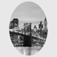 Samolep�c� vliesov� fototapeta na zed' V�hled na Brooklynsk� most | 140 x 140 cm | CR 3308