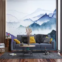 Vliesov� fototapeta na zed' Zalesn�n� vrcholky | 375 x 270 cm | FTNS 1278