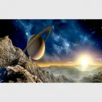 Vliesov� fototapeta na zed' Vesm�rn� obraz planety Neptun | 202 x 90 cm | FTNH 2751