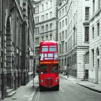 Vliesov� fototapeta na zed' Lond�nsk� autobus | 155 x 110 cm | FTNM 2614