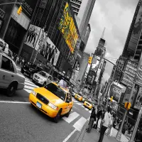 Vliesov� fototapeta na zed' Newyorsk� taxi | 155 x 110 cm | FTNM 2626
