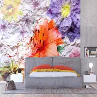 Vliesov� fototapeta na zed' Kv�tiny na pap��e | 375 x 270 cm | FTNXXL 1223
