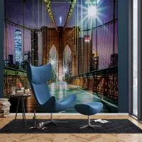Vliesov� fototapeta na zed' Cesta p�es Brooklynsk� most | 375 x 270 cm | FTNXXL 2439
