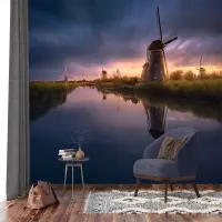 Vliesov� fototapeta na zed' V�trn� ml�ny Kinderdijk-Elshout | 375 x 270 cm | FTNXXL 3022