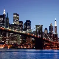 Vliesov� fototapeta na zed' V�hled na Brooklynsk� most | 360 x 254 cm | FTS 0107