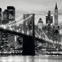 Vliesov� fototapeta na zed' Dramatick� Brooklynsk� Most | 360 x 254 cm | FTS 0199
