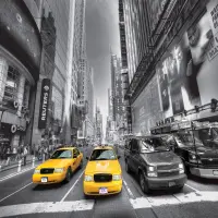 Vliesov� fototapeta na zed' New York City Taxi | 360 x 254 cm | FTS 1310